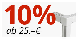 ab 25€ -> 10% Rabatt 