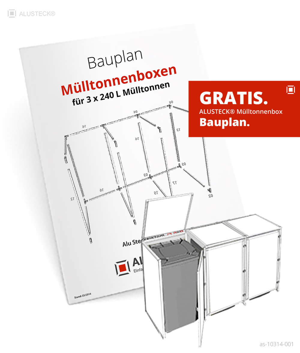 Bauplan Mülltonnenbox 240L do it yourself PDF Download