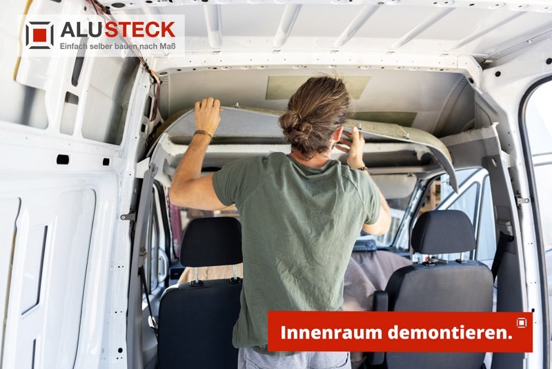 Camper Ausbau-Projekt: Fahrzeug Innenraum demontieren / Sitze ausbauen / Karosserie von Rost befreien - Schritt-2