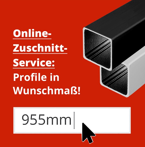 25x25mm Alu Vierkantrohre Onlineshop mit Zuschnitt-Service - Alusteck