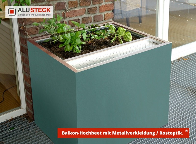 Balkon-Hochbeet DIY Verkleidung Mehrzweckplatten / PVC