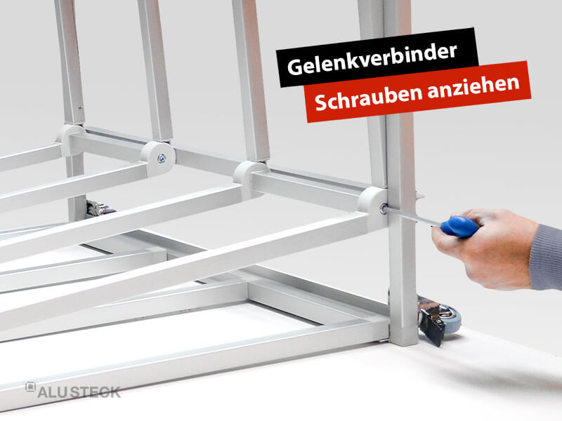 plattenwagen-selber-bauen-endmontage-bauanleitung-schritt-3-6-gelenkverbinder-schrauben-fest-anziehen