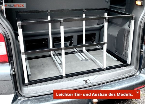 Heckküche selber bauen - VW Multivan Küchenmodul Einbau