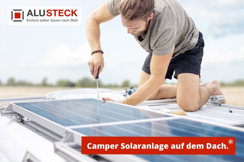 Camper Solar Stromversorgung - Solaranlage Dach Installation DIY - Schritt-5